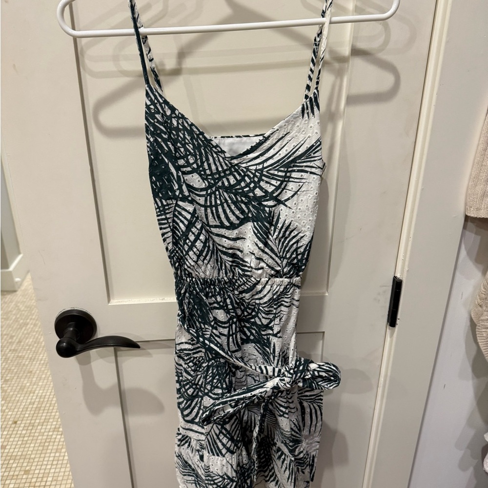Express dress in Green and White